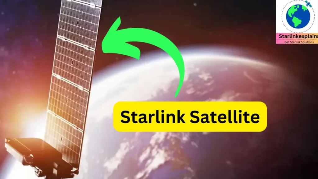 Starlink Satellite rotating around earth